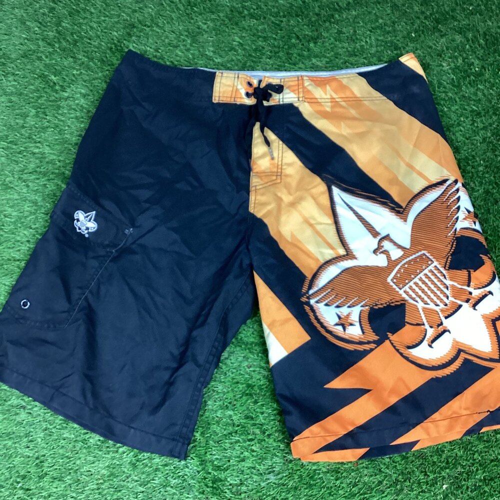 Boy Scouts of America Swim Shorts Trunks/board shorts- Men’s Size S-EUC!!